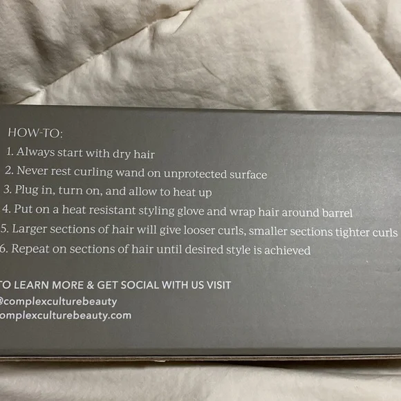 Titanium Curling Wand Complex Culture, BNIB, 32 mm, 1.25” - Picture 11 of 13